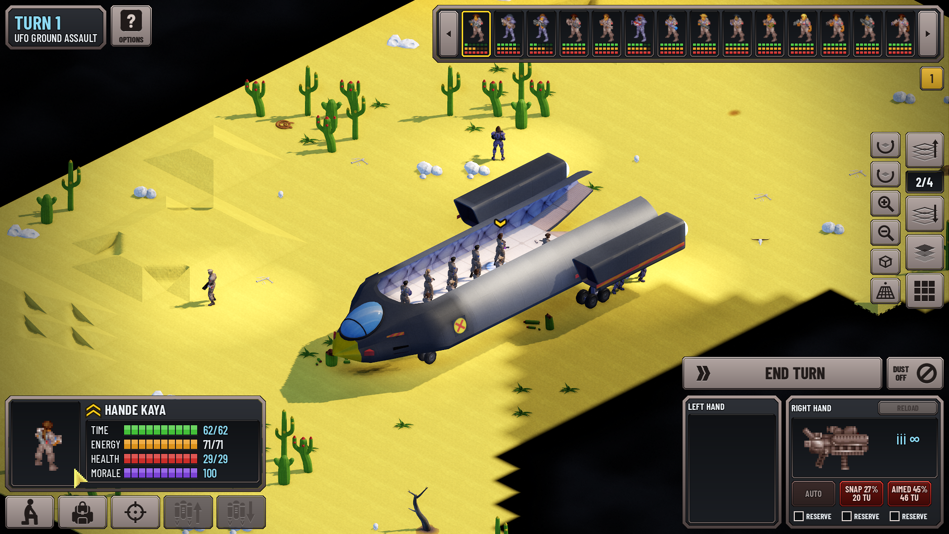 A desert landing